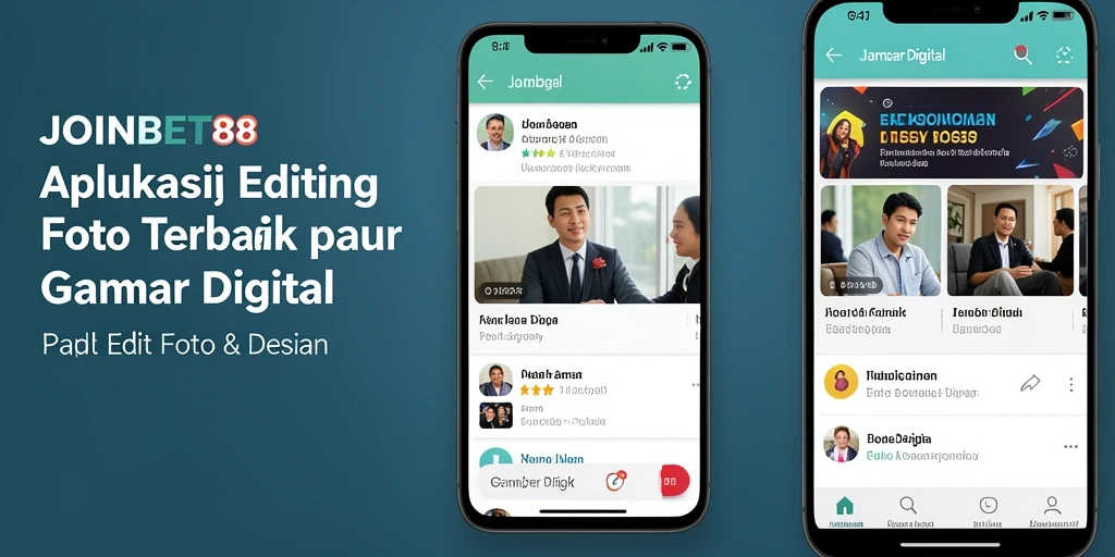 Antarmuka modern aplikasi JOINBET88 untuk pengeditan gambar digital.
