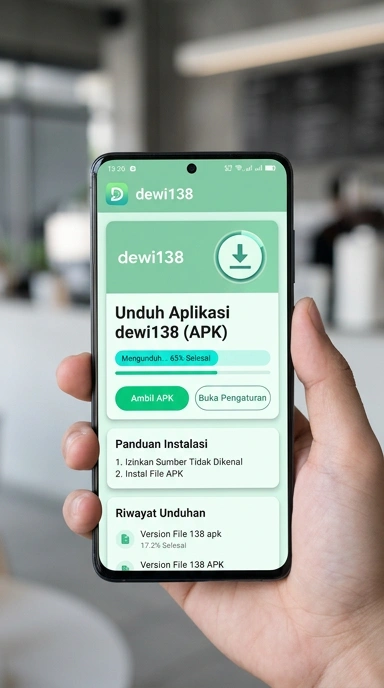 Tampilan halaman APK dewi138